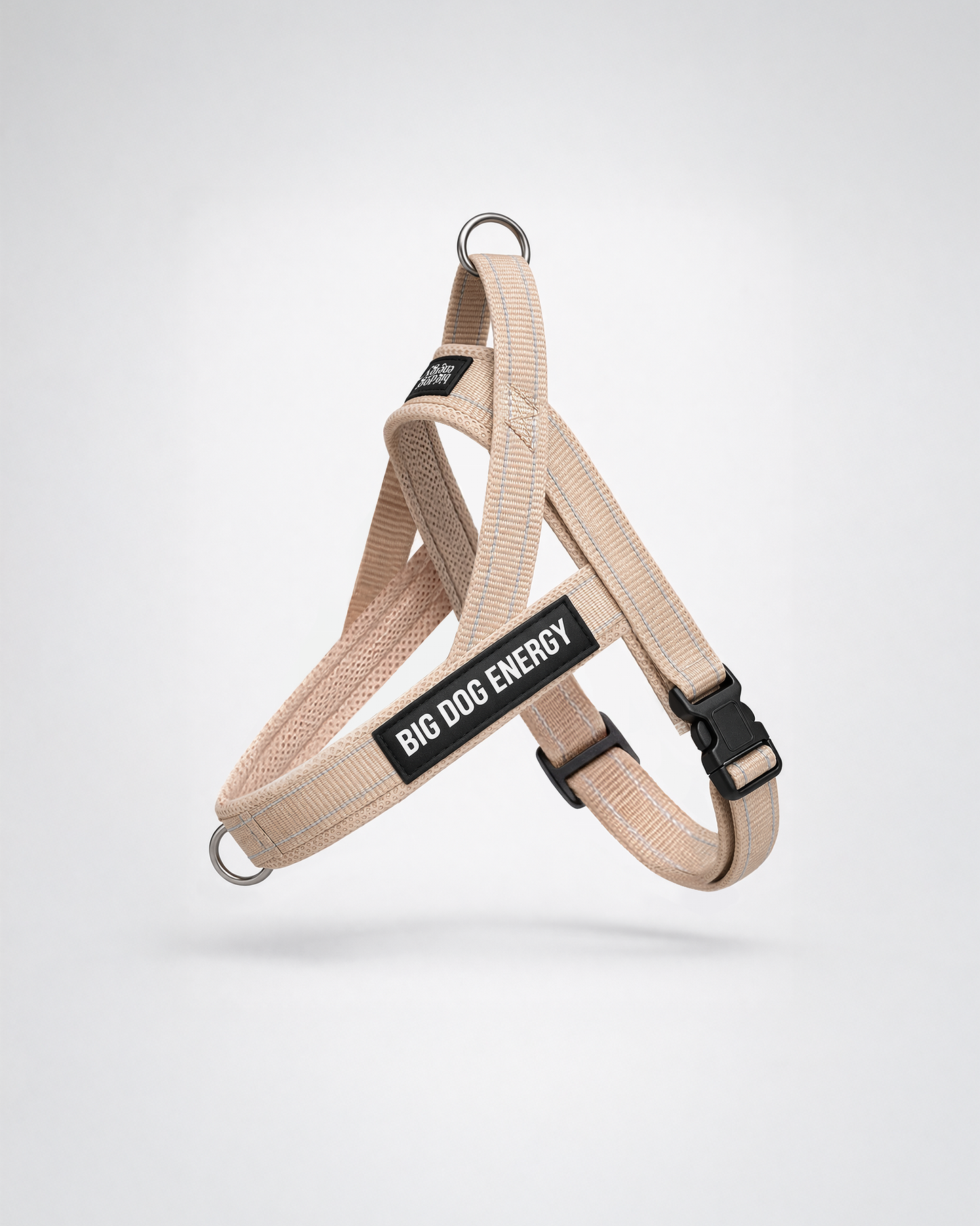 Beige dog harness