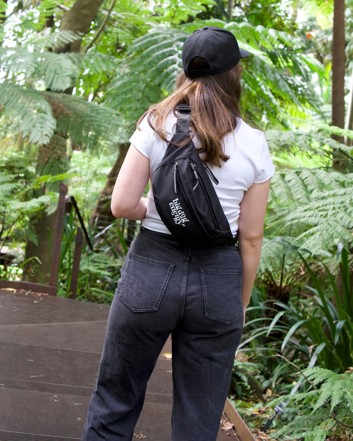 Girl wearing a bumbag